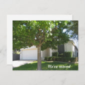 新しい自宅住所の変更カスタム家の写真 案内ポストカード (正面/裏面)