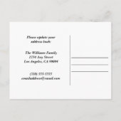 新しい自宅住所の変更カスタム家の写真 案内ポストカード (裏面)