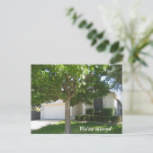 新しい自宅住所の変更カスタム家の写真 案内ポストカード (スタンド正面)