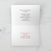 新しい自宅住所の変更クリスマス挨拶 シーズンカード (内部)