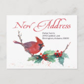 新しい自宅住所の移動 シーズンポストカード (正面)