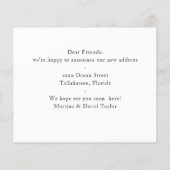 新しい自宅住所の通知カードの予算 (裏面)