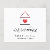 新しい自宅住所の通知カードの予算 (正面)