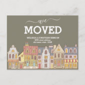 新しい自宅住所を移動 案内ポストカード (正面)