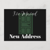 新しい自宅住所シンプルのお知らせを移動 ポストカード (正面)