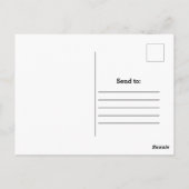 新しい自宅住所素朴の移動案内 ポストカード (裏面)