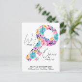 新しい自宅住所、お知らせポストカードの移動 案内ポストカード (スタンド正面)