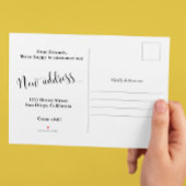 新しい自宅住所、お知らせポストカードの移動 案内ポストカード