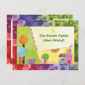 新しい自宅案内はがき 案内ポストカード (正面/裏面)