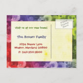 新しい自宅案内はがき 案内ポストカード (裏面)