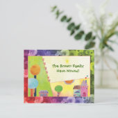 新しい自宅案内はがき 案内ポストカード (スタンド正面)