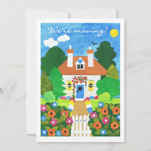 新しい自宅案内カード 案内状 (正面)