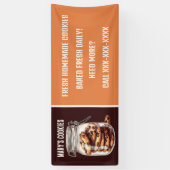 新しい自家製クッキー追加文字ベンダー 横断幕 (縦)