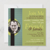 新しい自然の卒業とフォト招待状 招待状 (裏面)