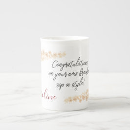新しい自由のsipスタイルおめでとう ボーンチャイナマグカップ