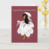 新しい花嫁あいさつカード カード (黄色い花)