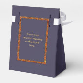 新しい花嫁結婚式の引き出物箱 フェイバーボックス (裏面サイド)