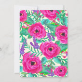 新しい花模様のフォトバース発表 案内状 (裏面)