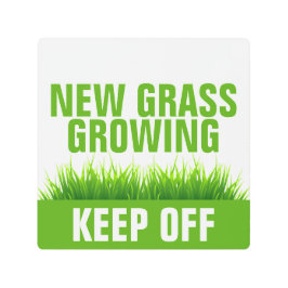 新しい草が生え保ている メタルプリント