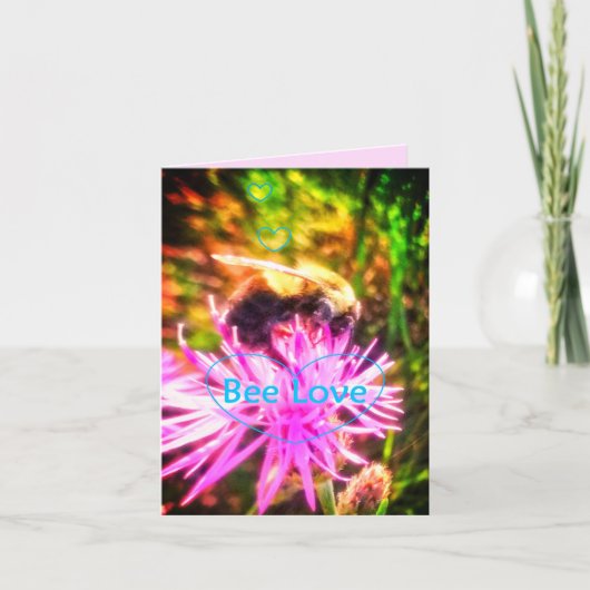 新しい蜂愛挨拶状 カード (正面)