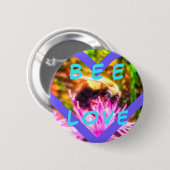 新しい蜂愛MED PIN 缶バッジ (正面&裏面)