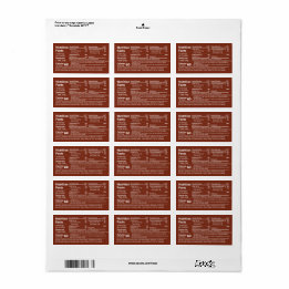 新しい表形式の蜂蜜の栄養事実暗い琥珀 ラベル