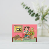 新しい裁縫/シーストレス/ファッション名刺 名刺 (スタンド正面)