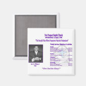 新しい見込みバプテスト教会の磁石 マグネット (正面/裏面)