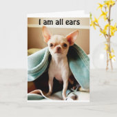 新しい親であることの**耳を傾ける** カード (黄色い花)