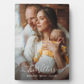 新しい親とベビー写真 フォトプラーク (正面)