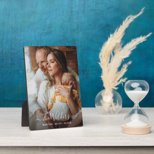 新しい親とベビー写真 フォトプラーク (側面)