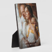 新しい親とベビー写真 フォトプラーク (側面)