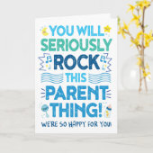 新しい親になるあなたへ、あなたは最高の親になれる！ カード (黄色い花)