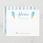 新しい親のためのブルーアイスクリームアドバイス (正面/裏面)