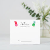 新しい親のためのポプシクル赤ちゃんシャワーアドバイス (スタンド正面)