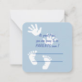 新しい親のノートカード： ノートカード (裏面)