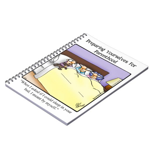 新しい親のユーモアのノートのギフト ノートブック (左側)