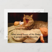 新しい親へのおめでとう ポストカード (正面/裏面)