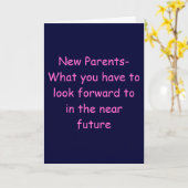 新しい親へのアドバイス-ベビーおめでとう カード (黄色い花)