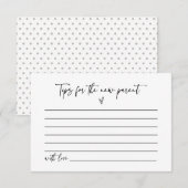 新しい親チップカードベビーシャワー活動ゲームF201 セーブザデート (正面/裏面)