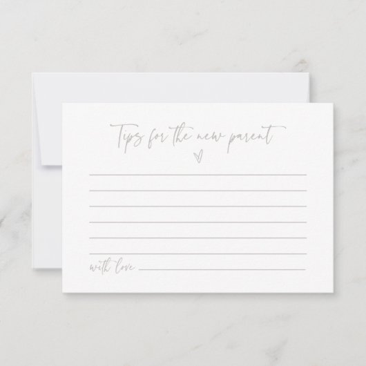 新しい親チップカードベビーシャワー活動ゲームF201 セーブザデート (正面)