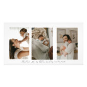 新しい親ベビー3 Photo Collage パーソナライズされた フォトプリント (正面)