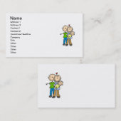 新しい親新生児のTシャツおよびギフト 名刺 (正面/裏面)