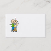 新しい親新生児のTシャツおよびギフト 名刺 (裏面)