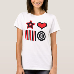 新しい親3-6月の視覚刺激のTシャツ Tシャツ