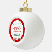 新しい親 セラミックボールオーナメント (右)