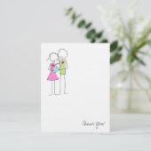 新しい親(男の赤ちゃん付き) -サンキューカード サンキューカード (スタンド正面)