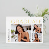 新しい角度 |フォイルフォト卒業発表 箔招待状 (立ち正面)