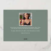 新しい角度 |フォイルフォト卒業発表 箔招待状 (裏面)