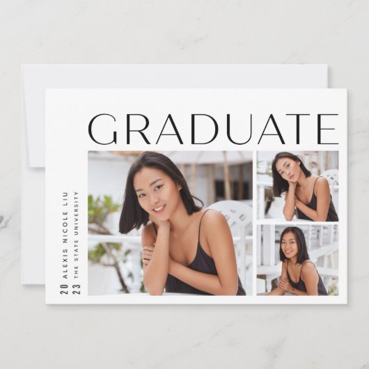 新しい角度 | 3つのフォトコラージュ 案内状 (正面)